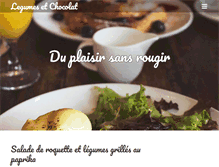 Tablet Screenshot of legumesetchocolat.net